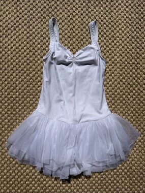 Wear Moi White Sparkle Tulle Ballet Costume Dress for Kids size 5/6